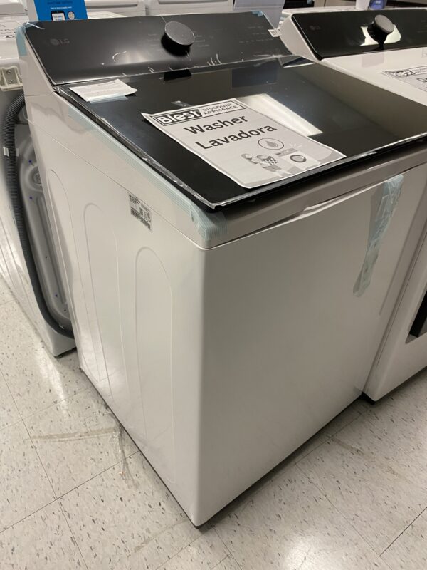 LG 5.3 cu. ft. SMART Top Load Washer in Alpine White with Agitator, Easy Unload and TurboWash3D Technology