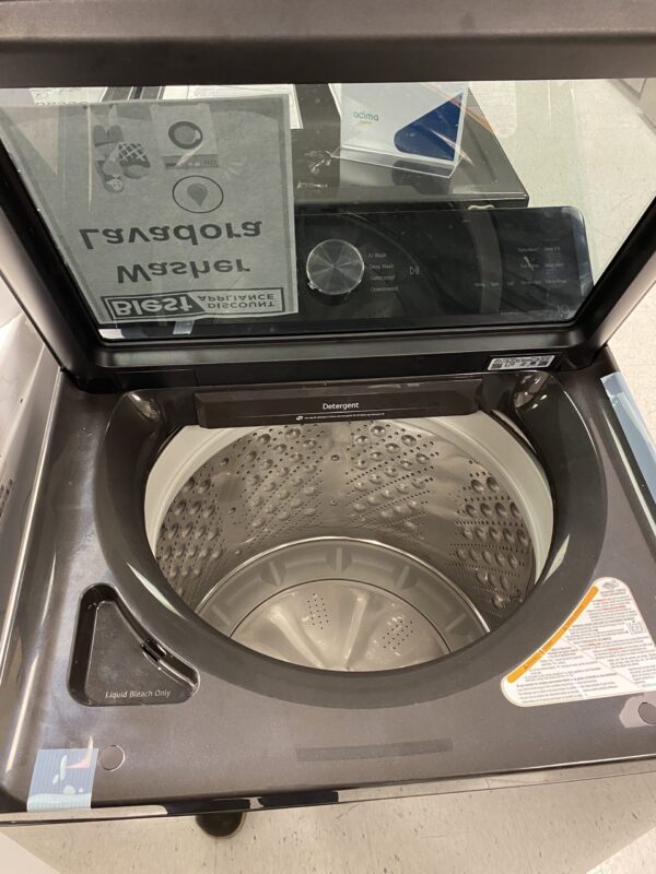 LG 5.0 cu.ft. SMART Top Load Washer in Platinum Black with TurboWash, Easy Unload and AI Sensing