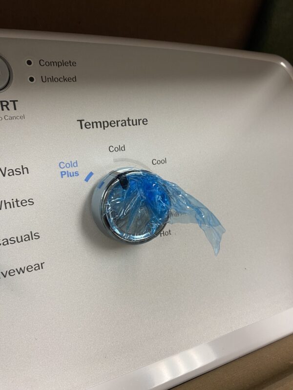 GE 4.3 cu. ft. Top Load Washer in White with Dual Action Agitator and Cold Plus, Sanitize with Oxi
