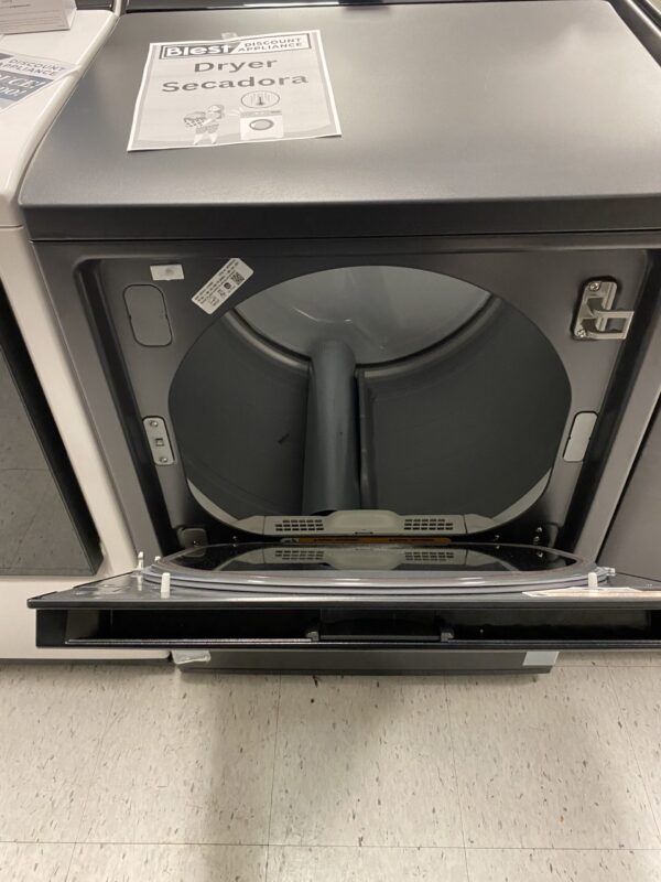 LG 7.3 cu. ft. Vented SMART Electric Dryer in Matte Black with EasyLoad Door and Sensor Dry Technology