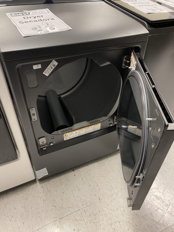 LG 7.3 cu. ft. Vented SMART Electric Dryer in Matte Black with EasyLoad Door and Sensor Dry Technology