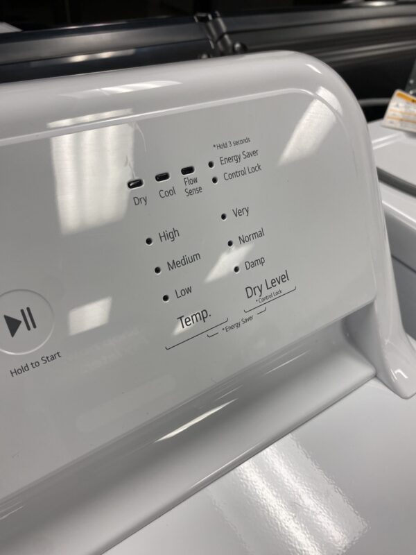 LG 7.3 Cu.Ft. Vented Electric Dryer in White with Sensor Dry Technology