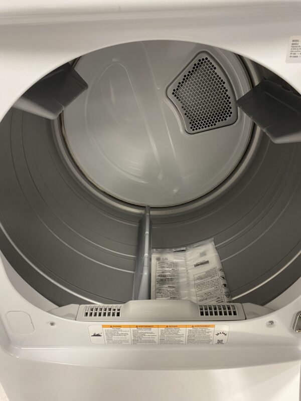 LG 7.3 Cu.Ft. Vented Electric Dryer in White with Sensor Dry Technology