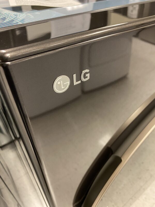 LG 7.4 cu. ft. Vented Stackable SMART Electric Dryer in Black Steel with TurboSteam and AI Sensor Dry Technology