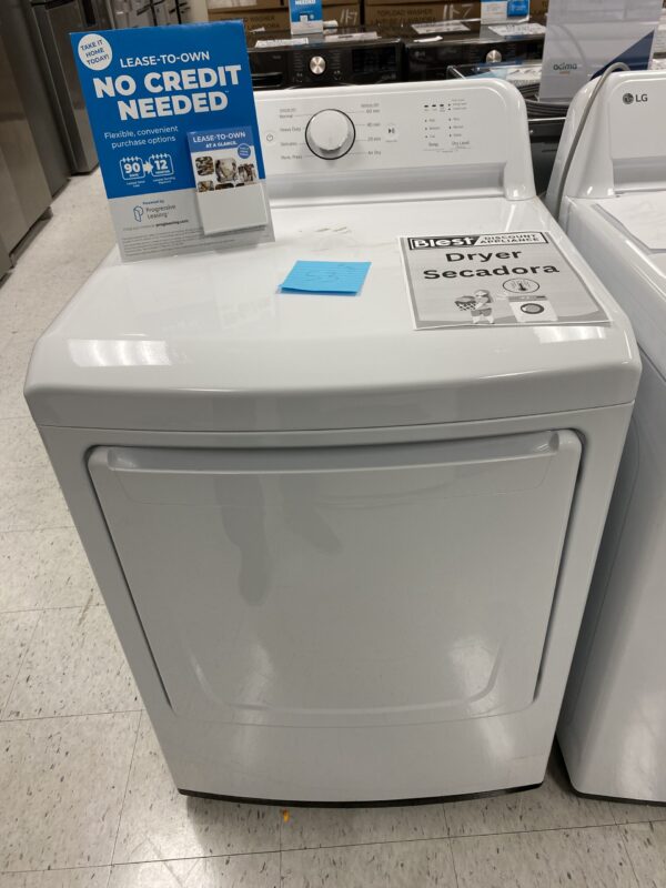 LG 7.3 Cu.Ft. Vented Electric Dryer in White with Sensor Dry Technology