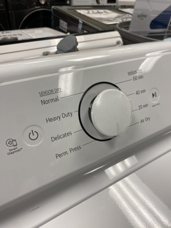 LG 7.3 Cu.Ft. Vented Electric Dryer in White with Sensor Dry Technology