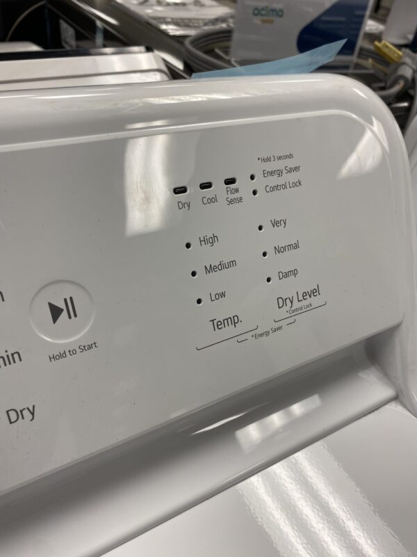 LG 7.3 Cu.Ft. Vented Electric Dryer in White with Sensor Dry Technology