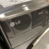 LG 7.4 Cu. Ft. Vented SMART Stackable Electric Dryer in Black Steel with TurboSteam and Sensor Dry Technology