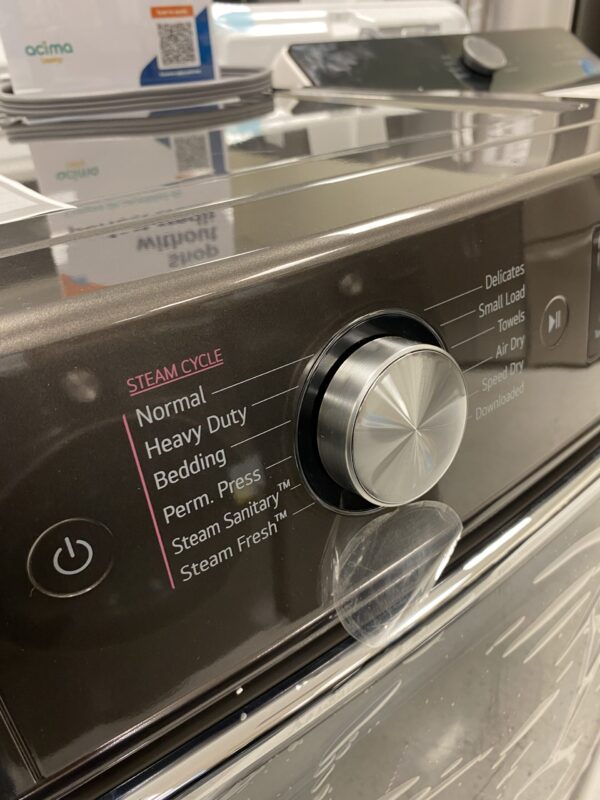 LG 9.0 cu. ft. Vented SMART Stackable Electric Dryer in Black Steel with TurboSteam and Sensor Dry Technology