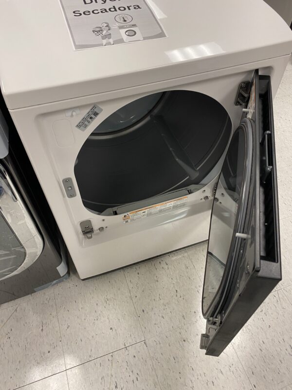 LG 7.3 cu. ft. Vented SMART Electric Dryer in Alpine White with EasyLoad Door and Sensor Dry Technology