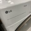 LG 7.4 Cu. Ft. Vented SMART Stackable Gas Dryer in White with TurboSteam and Sensor Dry Technology