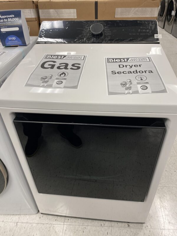 LG 7.3 cu. ft. Vented SMART Gas Dryer in Alpine White with EasyLoad Door and Sensor Dry Technology