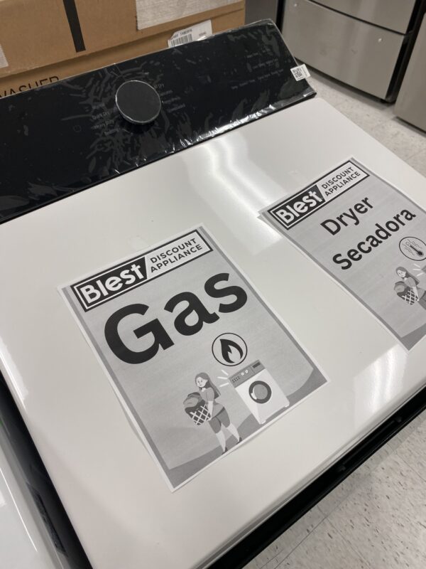 LG 7.3 cu. ft. Vented SMART Gas Dryer in Alpine White with EasyLoad Door and Sensor Dry Technology