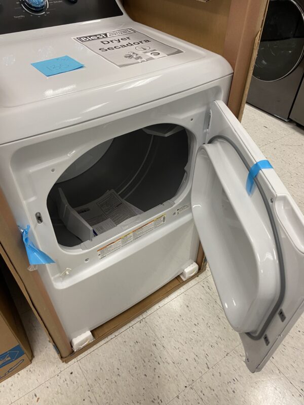 IMG_1135 GE 7.2 cu. ft. vented Electric Dryer in White with Auto Dry and Extended Tumble