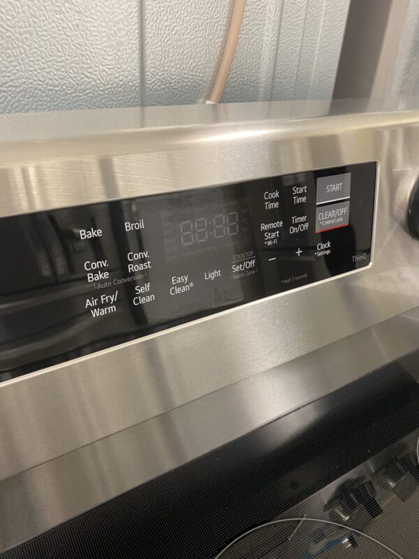 LG 30 in. 6.3 cu. ft. Smart Wi-Fi Enabled Fan Convection Electric Range Oven with AirFry and EasyClean in Stainless Steel
