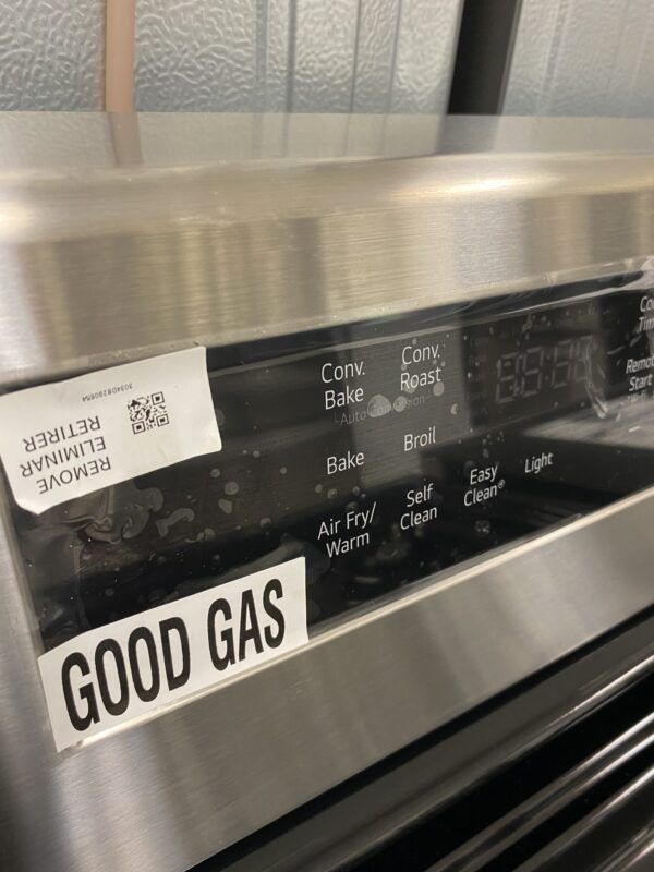 LG 5.8 cu. ft. Smart Wi-Fi Enabled Fan Convection Gas Single Oven Range with AirFry and EasyClean in Stainless Steel