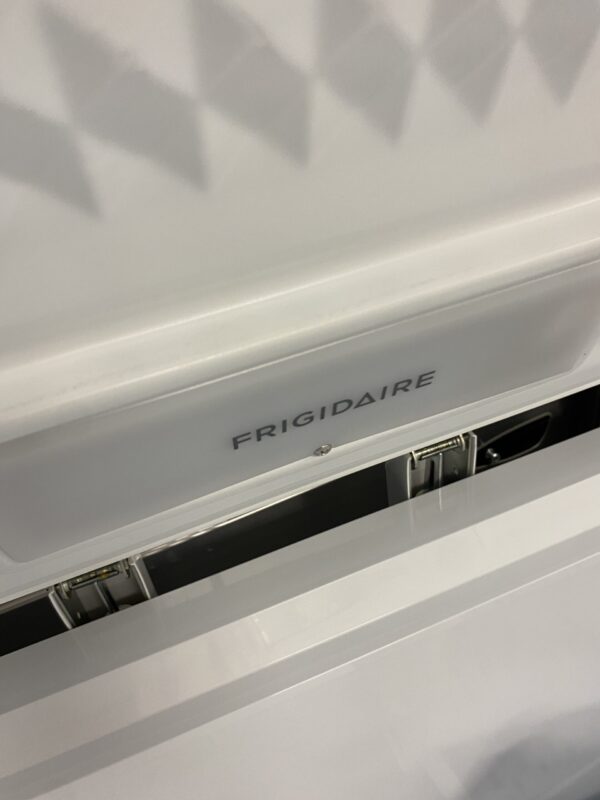 IMG_1212 Frigidaire 25 cu. ft. Garage Ready Manual Defrost Chest Freezer in White with LED Light and Adjustable Temperature Control