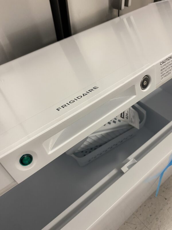 IMG_1213 Frigidaire 25 cu. ft. Garage Ready Manual Defrost Chest Freezer in White with LED Light and Adjustable Temperature Control