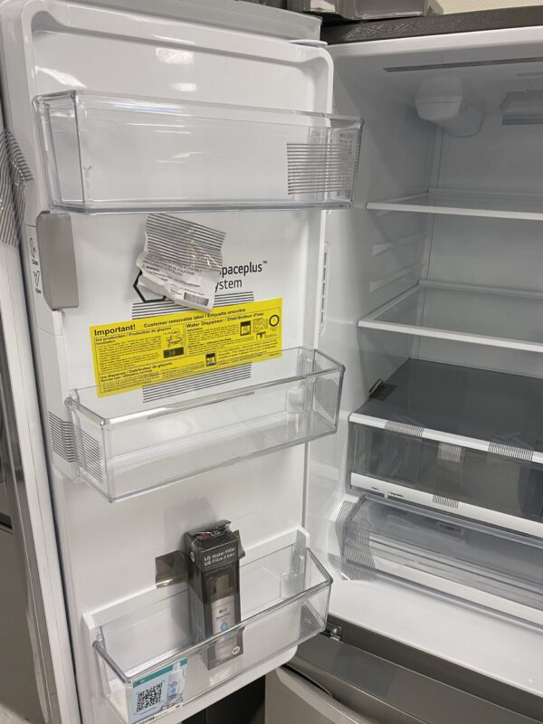 LG 28 cu. ft. 3 Door French Door Refrigerator with Ice and Water Dispenser and Craft Ice in PrintProof Stainless Steel