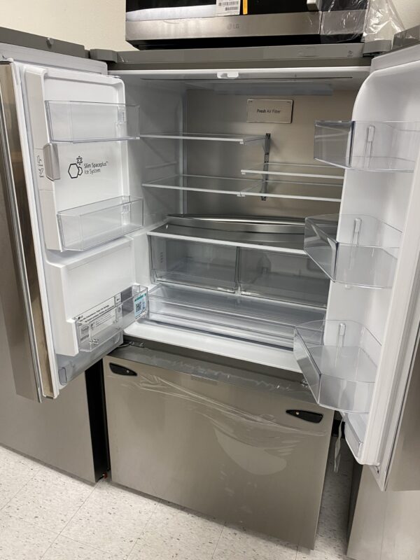 LG 26 cu. ft. Smart Counter-Depth MAX French Door Refrigerator with Dual Ice Makers in PrintProof Stainless Steel