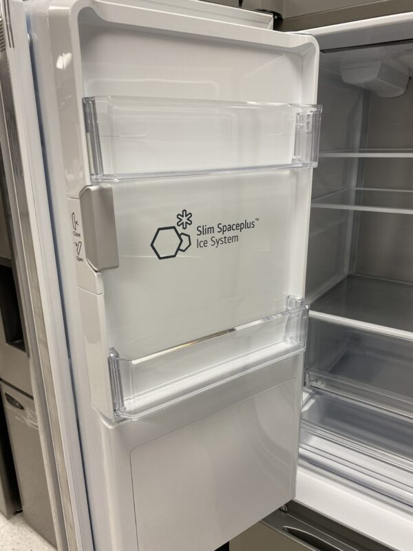 LG 24 cu. ft. Counter Depth MAX Zero Clearance 3-Door French Door Refrigerator with Craft Ice in PrintProof Stainless Steel