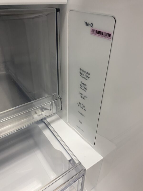 LG 24 cu. ft. Counter Depth MAX Zero Clearance 3-Door French Door Refrigerator with Craft Ice in PrintProof Stainless Steel