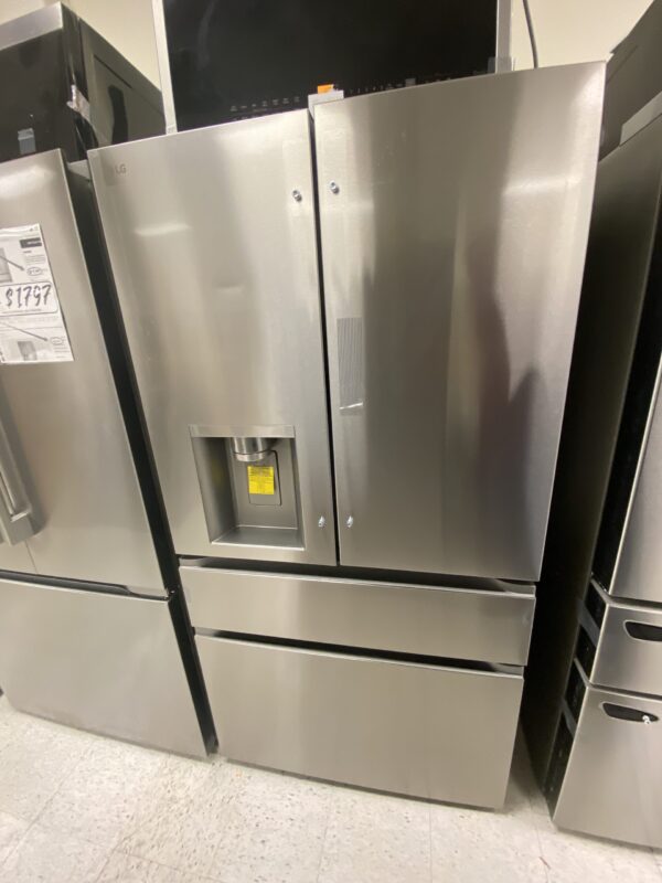 LG 29 cu. ft. SMART Standard Depth MAX French Door Refrigerator with Full Convert Drawer in PrintProof Stainless Steel
