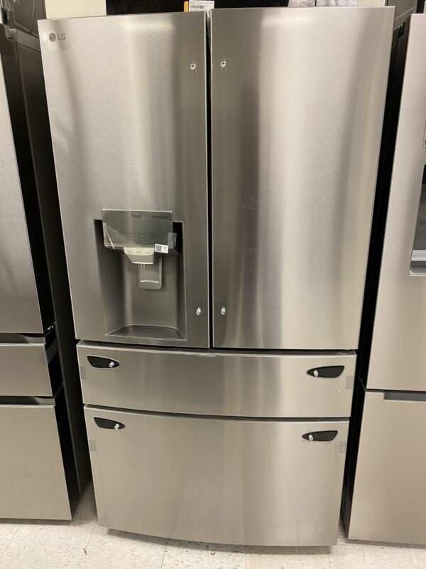 LG 30 cu. ft. 4-Door French Door Refrigerator Full Convert Drawer, Smart Cooling and Craft Ice, Print Proof Stainless Steel