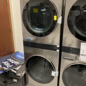 IMG_1391 LG WashTower Stacked SMART Laundry Center 4.5 Cu.Ft. Front Load Washer & 7.4 Cu.Ft. Electric Dryer in Graphite Steel