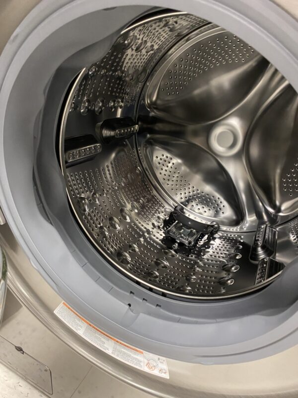 LG WashTower Stacked SMART Laundry Center 4.5 Cu.Ft. Front Load Washer & 7.4 Cu.Ft. Electric Dryer in Graphite Steel