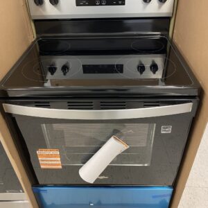 Whirlpool 30 in. 4 Burner Element Freestanding Electric Range in Stainless Steel with Thermal