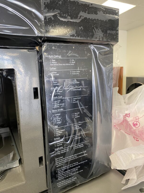 LG Smart 30 in. W 2 cu. ft. Over the Range Microwave with EasyClean 1,050-Watt in PrintProof Stainless Steel