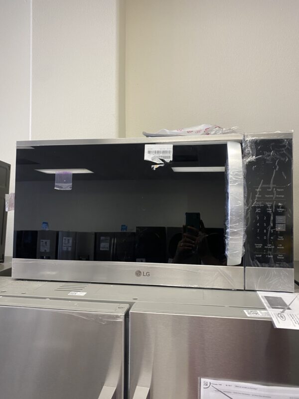 LG 1.8 cu. ft. 30 in. W Smart Over the Range Microwave Oven with EasyClean in PrintProof Stainless Steel 1000-Watt