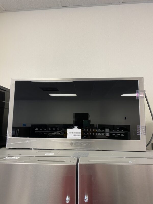 LG Smart 30 in. W 2 cu. ft. Over the Range Microwave with EasyClean 1,050-Watt in PrintProof Stainless Steel
