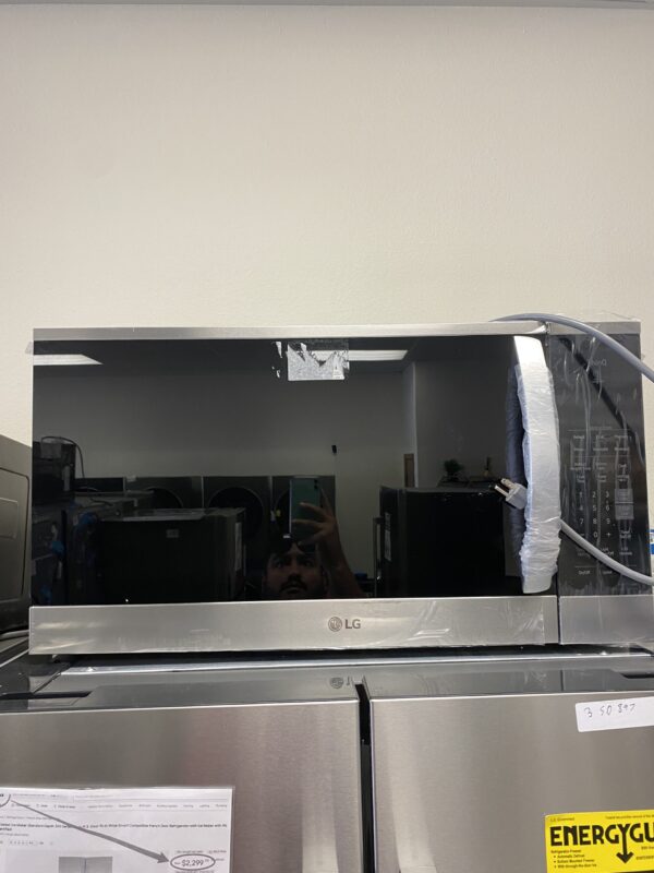 LG 1.8 cu. ft. 30 in. W Smart Over the Range Microwave Oven with EasyClean in PrintProof Stainless Steel 1000-Watt