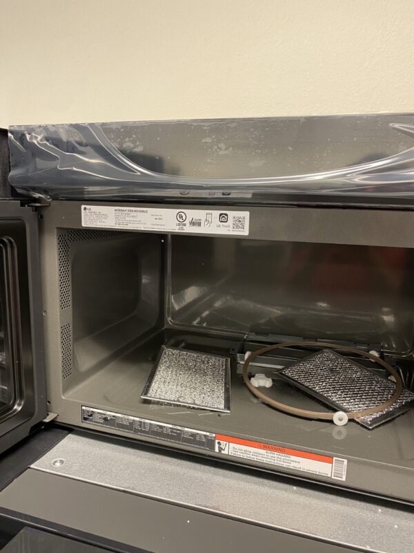 LG 1.8 cu. ft. 30 in. W Smart Over the Range Microwave Oven with EasyClean in PrintProof Stainless Steel 1000-Watt