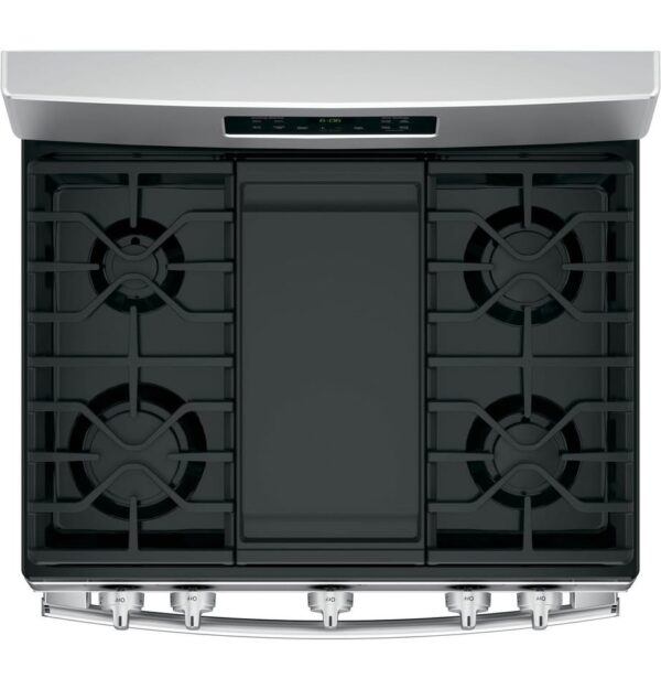 GE 30 in. 5.0 cu. ft. Freestanding Gas Range in Stainless Steel with Griddle