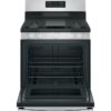 GE 30 in. 5.0 cu. ft. Freestanding Gas Range in Stainless Steel with Griddle