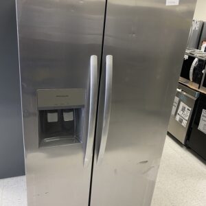 Frigidaire 22 Cu Ft Counter-Depth Side-by-Side Refrigerator cooler with EvenTemp™ available today