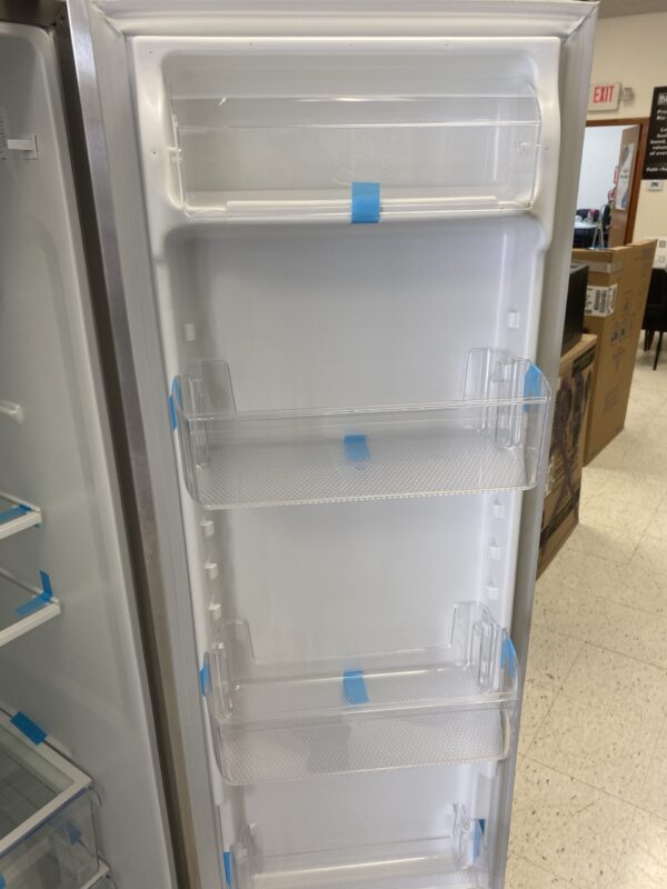 Frigidaire 22 Cu Ft Counter-Depth Side-by-Side Refrigerator cooler with EvenTemp™ available today