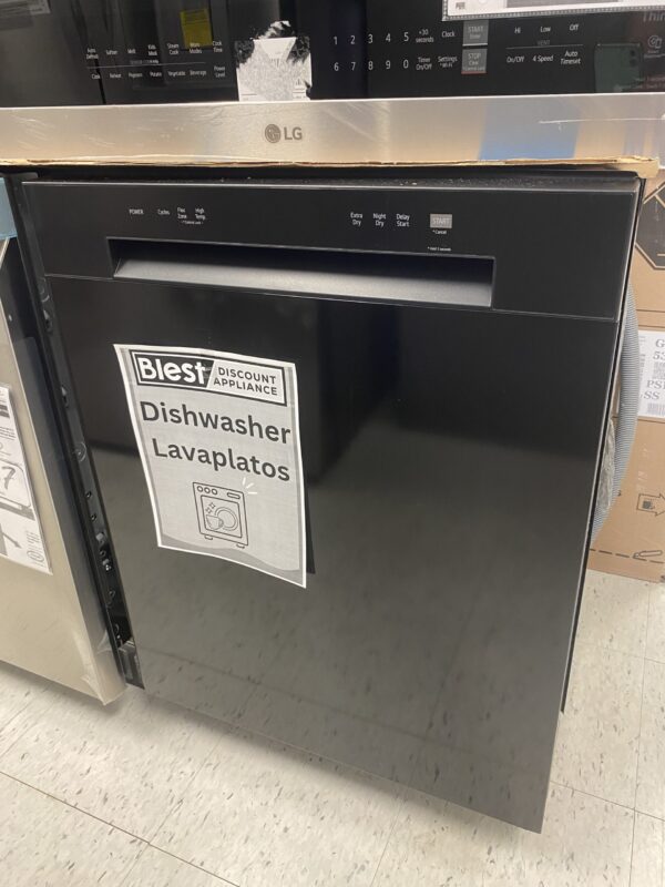 Dishwasher lavavajillas negro silencioso con controles frontales dishwashing machine eficiente