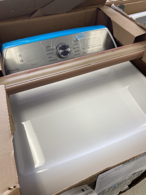 7.4 cu. ft. Smart Electric Dryer in White with Sanitize Cycle and Sensor Dry, ENERGY STAR