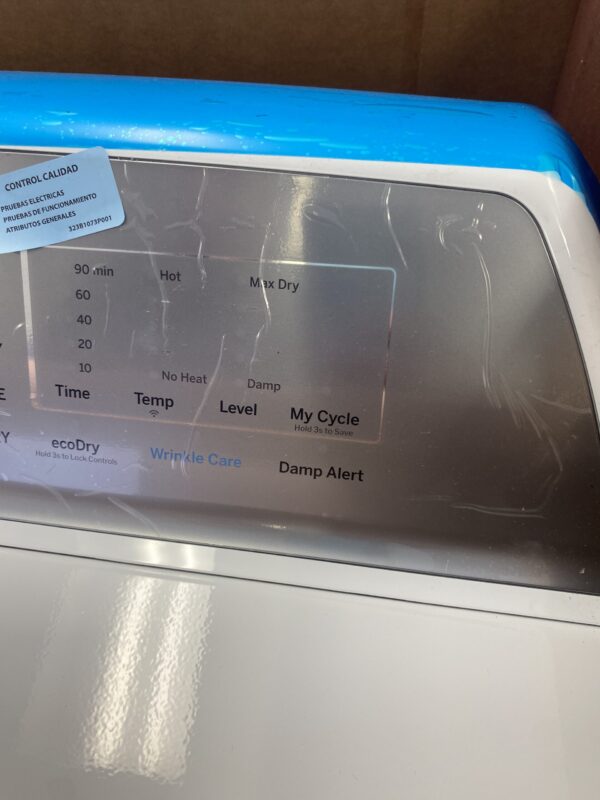 7.4 cu. ft. Smart Electric Dryer in White with Sanitize Cycle and Sensor Dry, ENERGY STAR