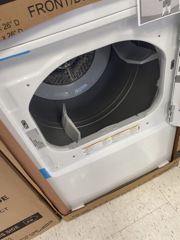 7.4 cu. ft. Smart Electric Dryer in White with Sanitize Cycle and Sensor Dry, ENERGY STAR