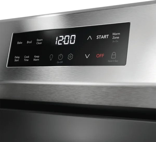 Frigidaire 30-in Glass Top 5 burners 5.3-cu ft Freestanding Electric Range Stainless Steel stove