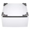 111 LG 27 in. Laundry Pedestal in White with Storage Drawer laundry storage base organizer