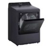 LG 7.3 cu ft Vented SMART Electric Dryer in Matte Black with TurboSteam dryer secadora ropa