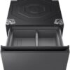 Samsung 27 in. Laundry Pedestal in Dark Steel with Storage Drawer for All In One lavasecadora