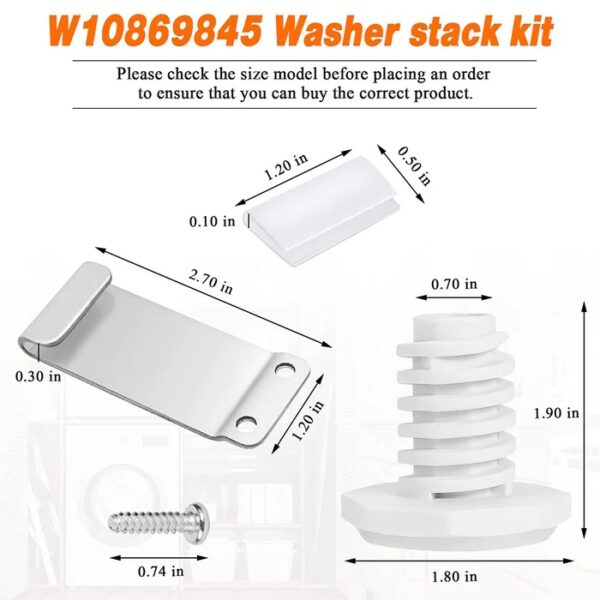 333 Whirlpool Front Load Laundry Stack Kit Space Saving Washer Dryer Laundry Kit In Stock