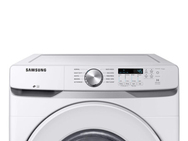 333 Samsung 4.5 cu. ft. High-Efficiency Front Load Washer washing lavadora spin in White with SelfClean